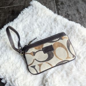 COACH Signature C Logo Wristlet